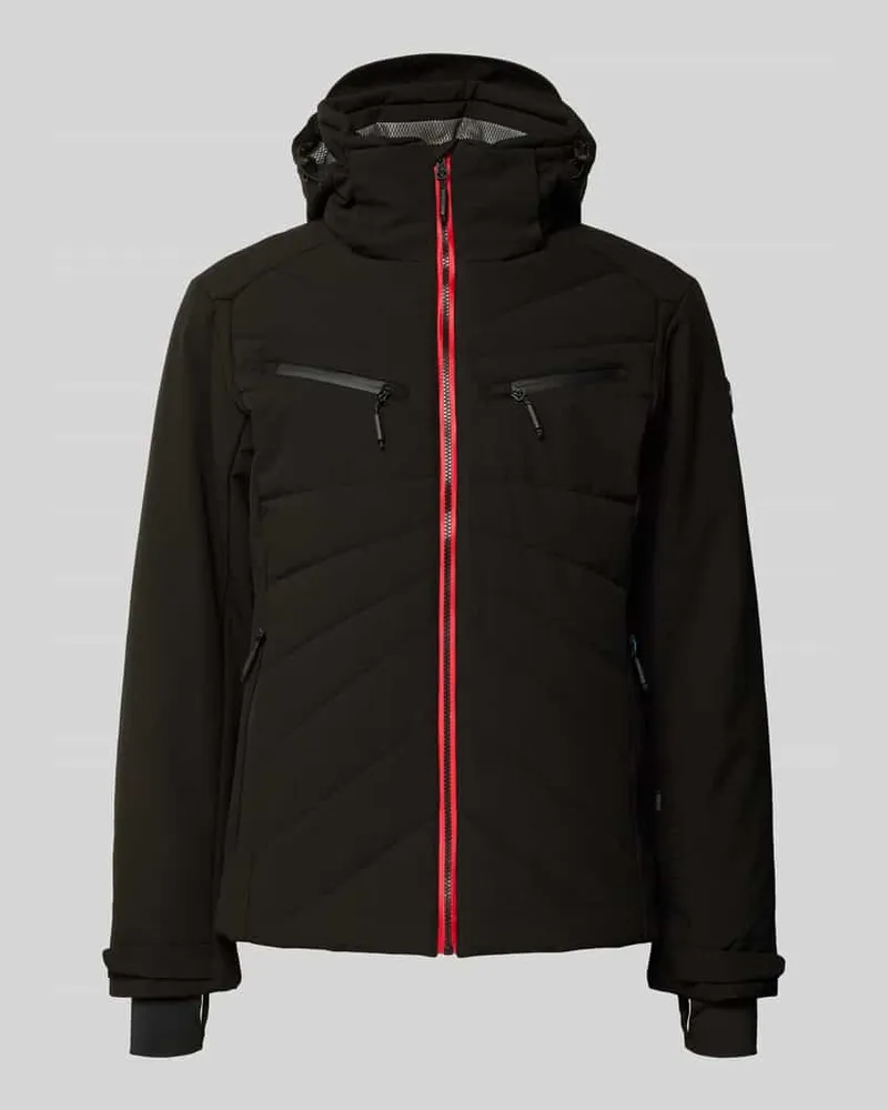 Luhta Steppjacke mit Kapuze Modell 'KARRAVAARA Black