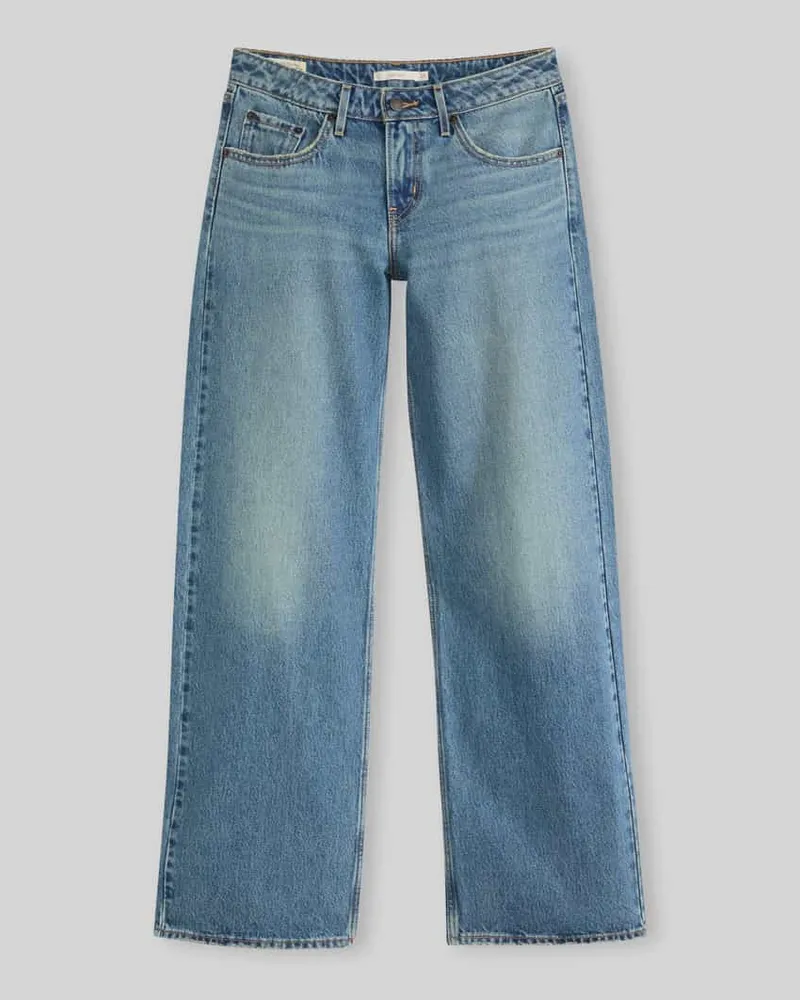 Levi's Straight Fit Jeans aus reiner Baumwolle Hellblau
