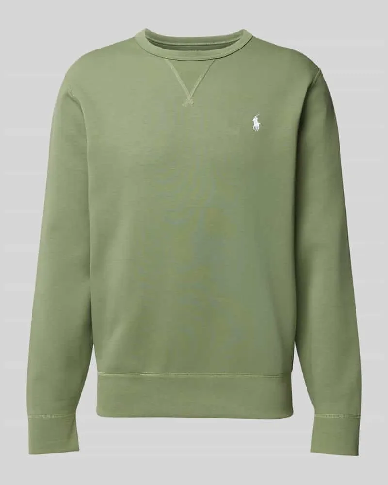 Ralph Lauren Sweatshirt mit Label-Stitching Oliv