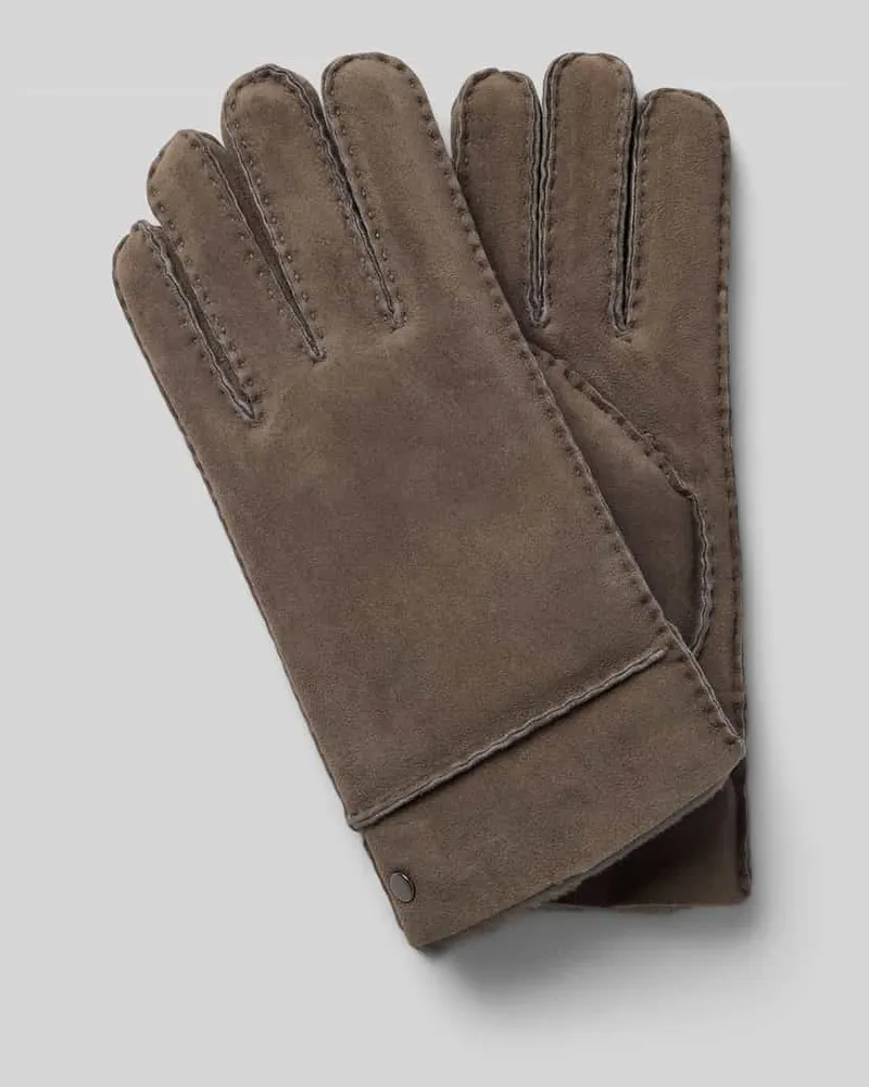 Roeckl Handschuhe aus echtem Lammfell Modell 'Bergen Stein