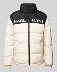 Karl Kani Steppjacke mit Label-Stitching Sand