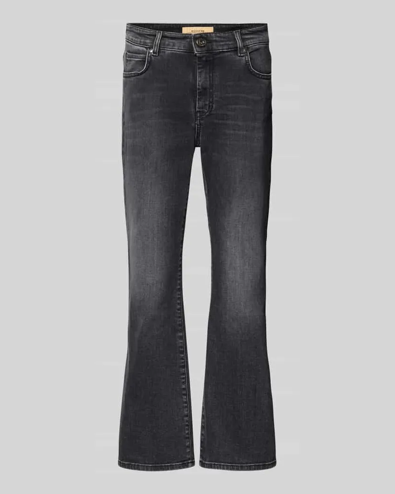 Max Mara Bootcut-Jeans aus Baumwoll-Mix Modell 'RAPALLO Black