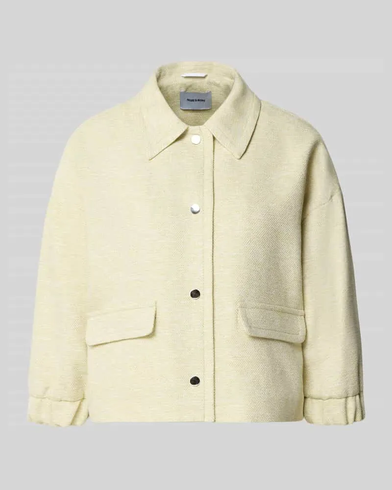 More & More Regular Fit Jacke mit Viskose-Anteil Hellgruen
