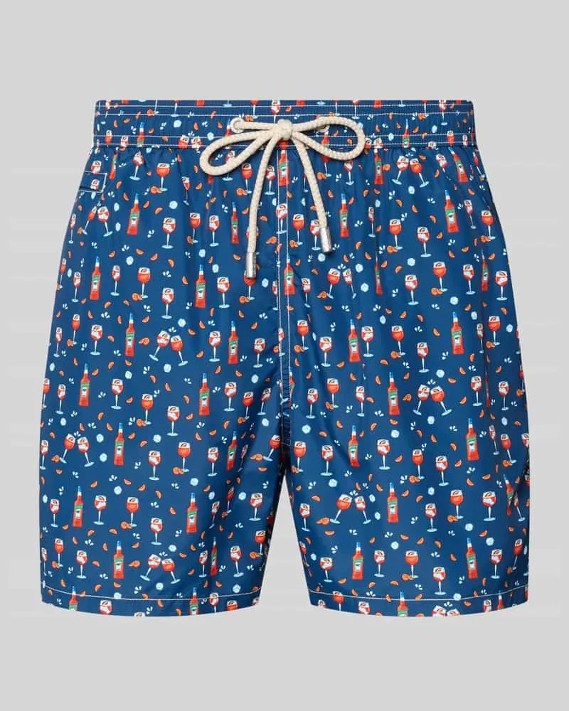 MC2 Saint Barth Badehose im Allover-Look Modell 'LIGHTING MICRO FANTASY Marine