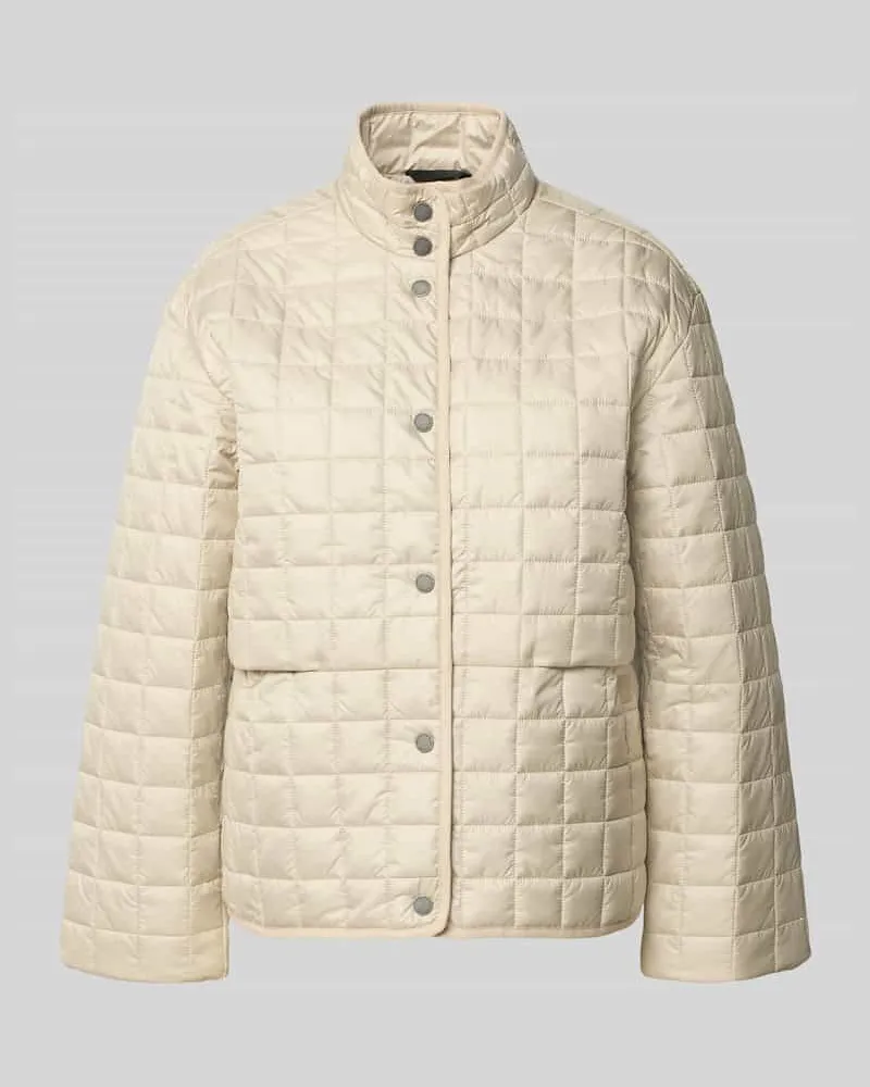 Didriksons 1913 Regular Fit Jacke in Stepp-Optik mit Stehkragen Modell 'Alba Offwhite