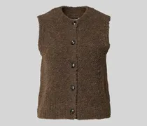 Regular Fit Strickweste aus Woll-Mix mit Alpaka-Anteil