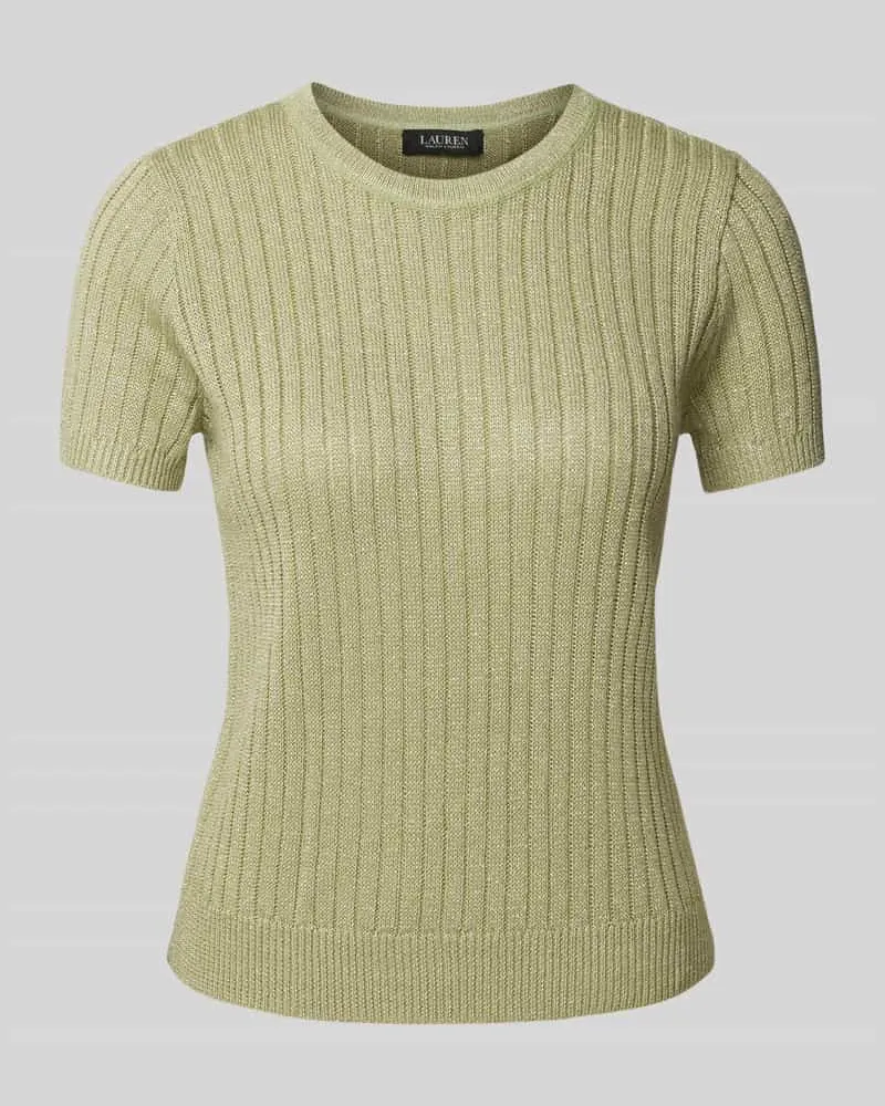 Ralph Lauren T-Shirt mit Leinen-Anteil in Strick-Optik Modell 'EYELAH Apfel
