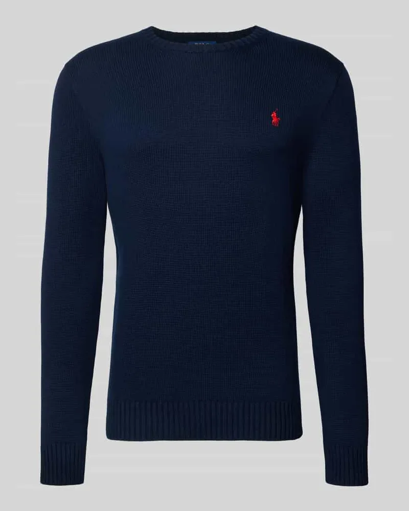 Ralph Lauren Strickpullover mit gerippten Abschlüssen Marine