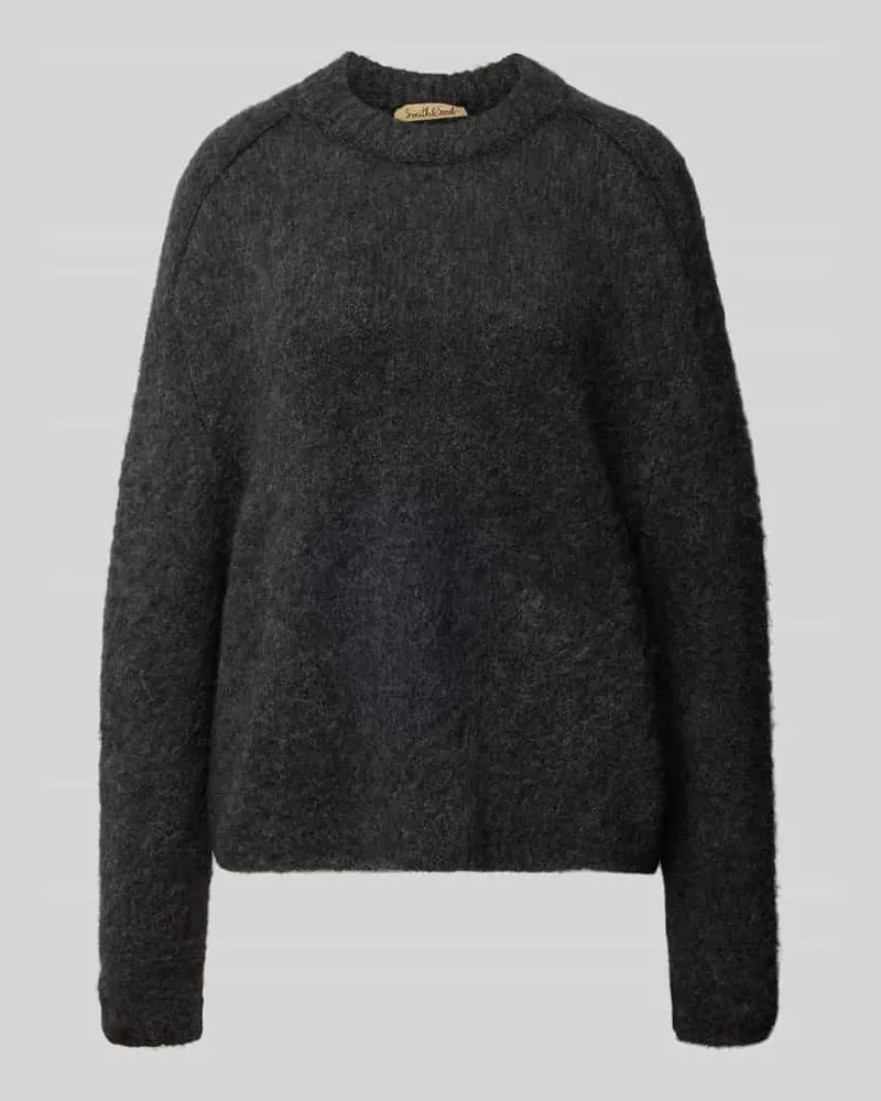 Smith & Soul Strickpullover mit gerippten Abschlüssen Dunkelgrau