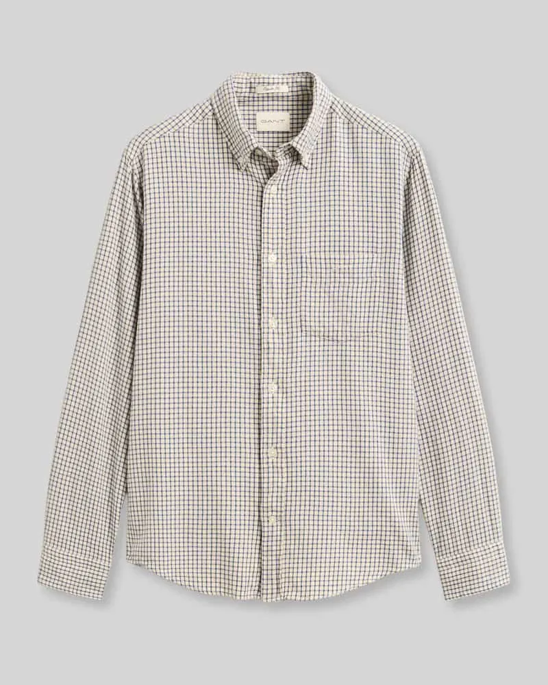Gant Regular Fit Freizeithemd aus reiner Baumwolle Modell 'WINDBLOWN Hellblau