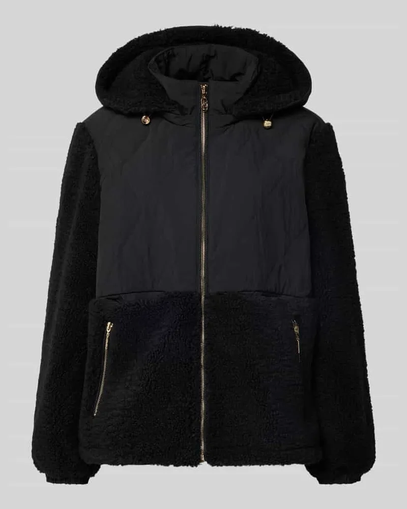 Liu Jo Regular Fit Jacke mit Kunstfellbesatz Black