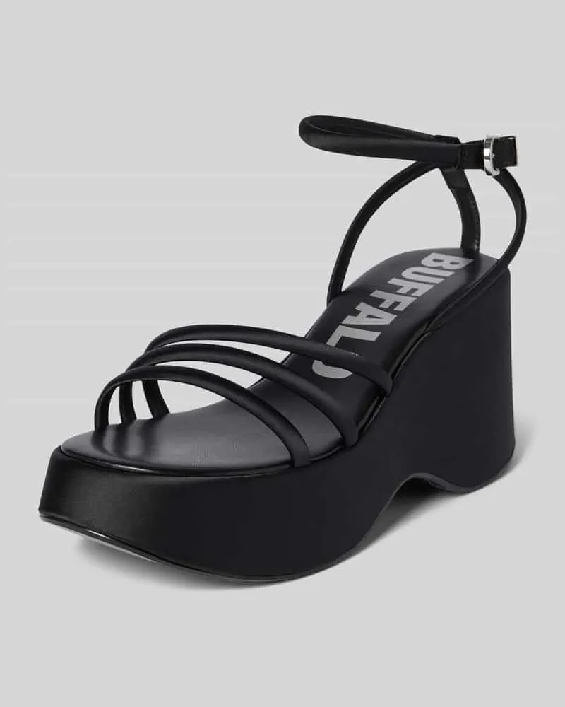 Buffalo Sandalette mit Plateausohle Modell 'JOY Black