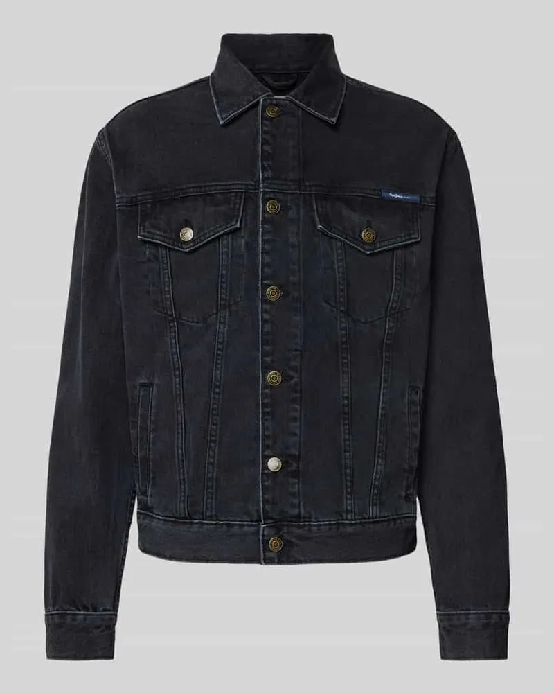 Pepe Jeans Regular Fit Jeansjacke aus reiner Baumwolle Jeansblau