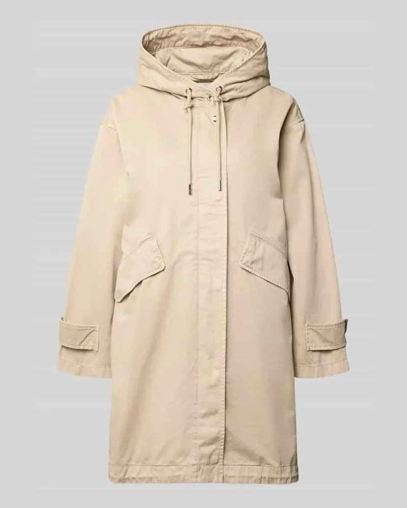 Marc O'Polo Regular Fit Parka aus reiner Baumwolle Beige