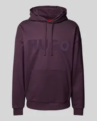 HUGO BOSS Hoodie mit Label-Print Modell 'Ditchle Pflaume