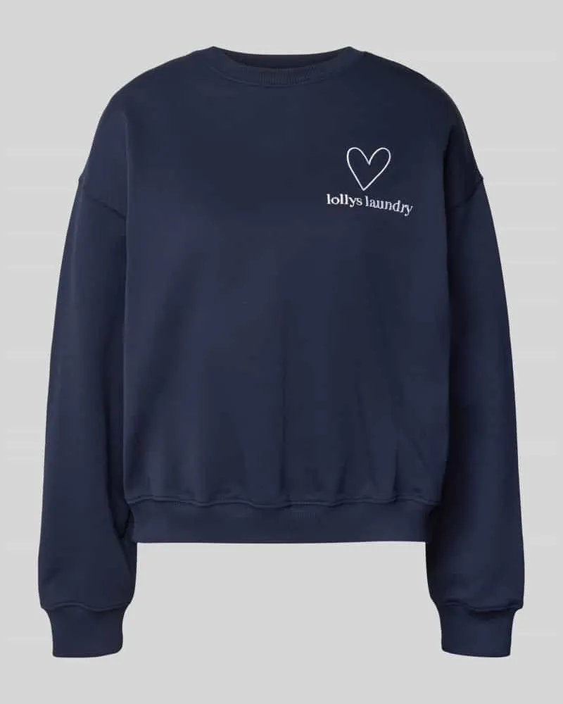 Lollys Laundry Oversized Sweatshirt mit Label-Stitching Modell 'Sydney Marine