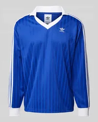 adidas Longsleeve mit Label-Stitching Royal