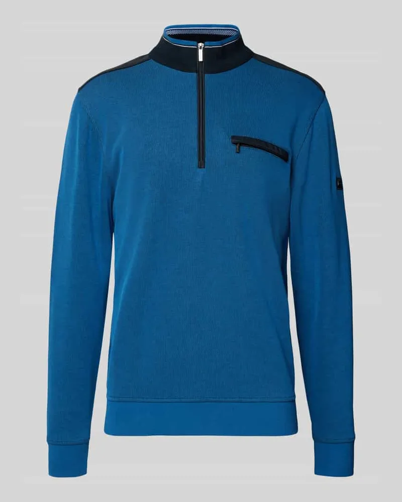 Bugatti Sweatshirt mit Stehkragen Modell 'Selanik Royal