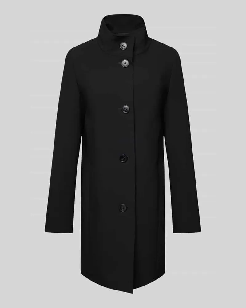 Fuchs Schmitt Mantel mit Stehkragen Black