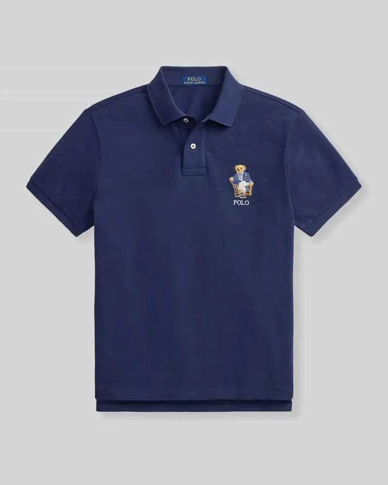 Ralph Lauren Regular Fit Poloshirt mit Polo-Bear-Stitching Marine