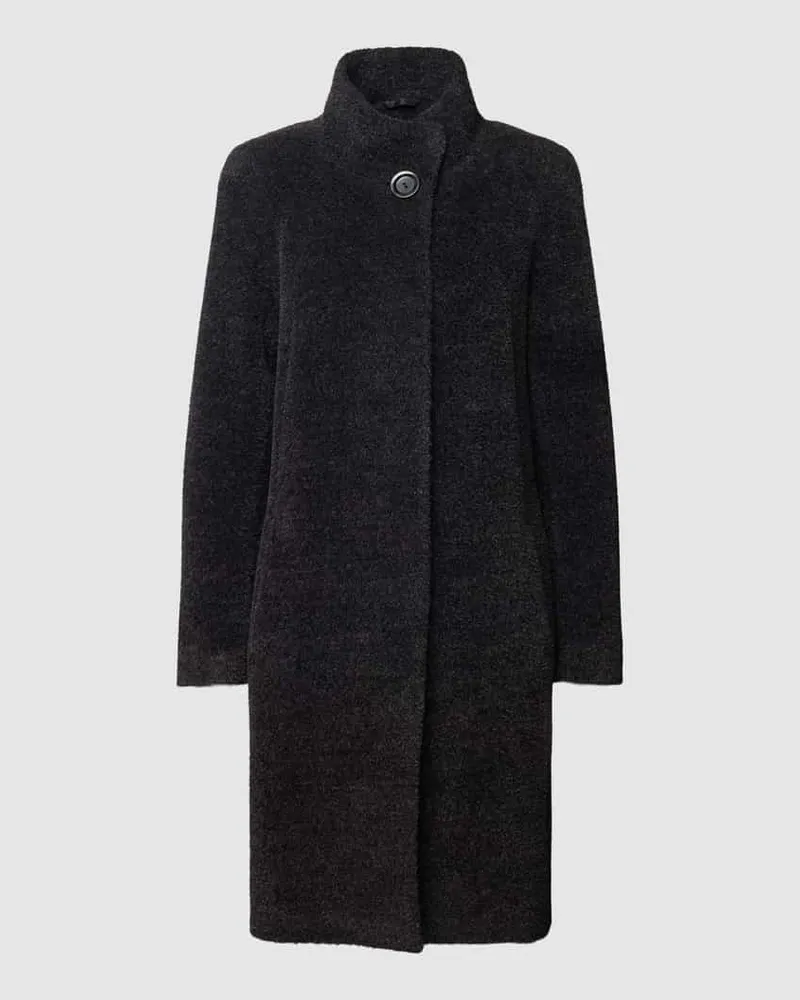 Cinzia Rocca Mantel aus Teddyfell Anthrazit