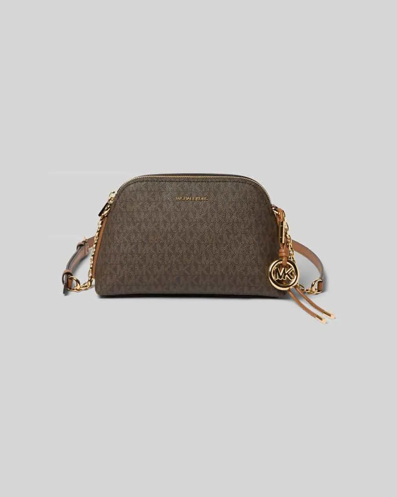 Michael Kors Handtasche mit Logo-Muster Modell 'FREDDIE Dunkelbraun