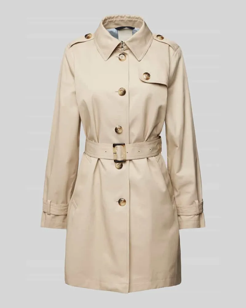 Fuchs Schmitt Trenchcoat mit Taillengürtel Kitt