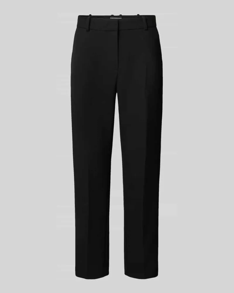 Tommy Hilfiger Straight Leg Stoffhose mit Viskose-Anteil Modell 'PUNTO Black