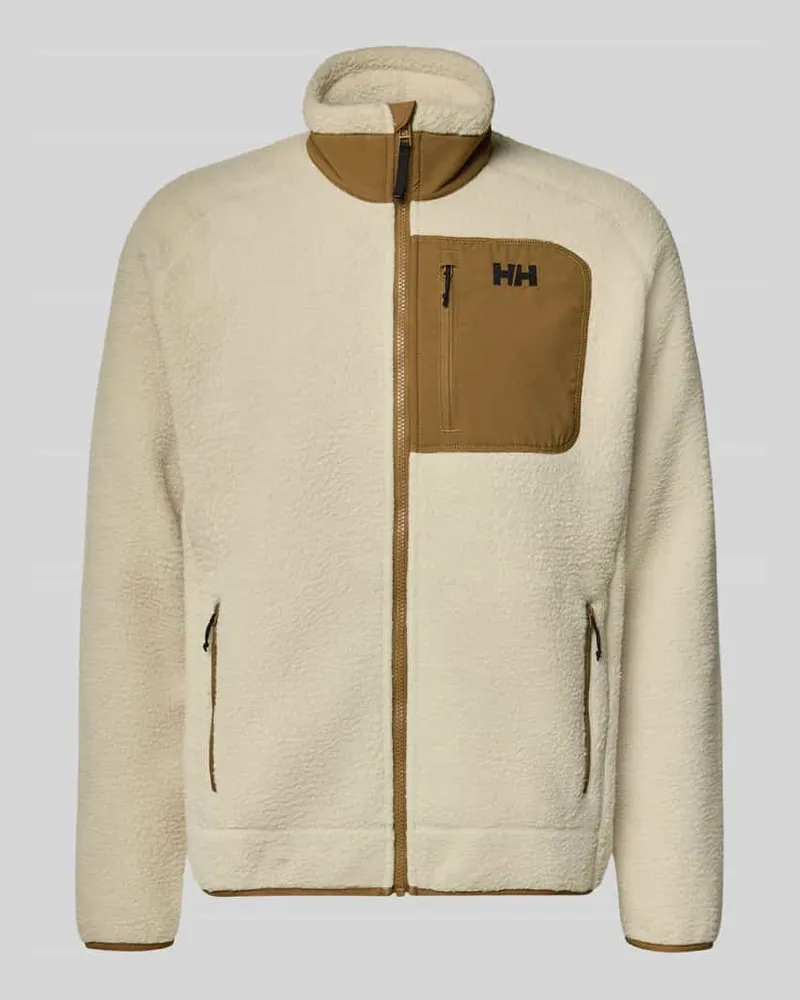 Helly Hansen Fleecejacke mit Stehkragen Offwhite