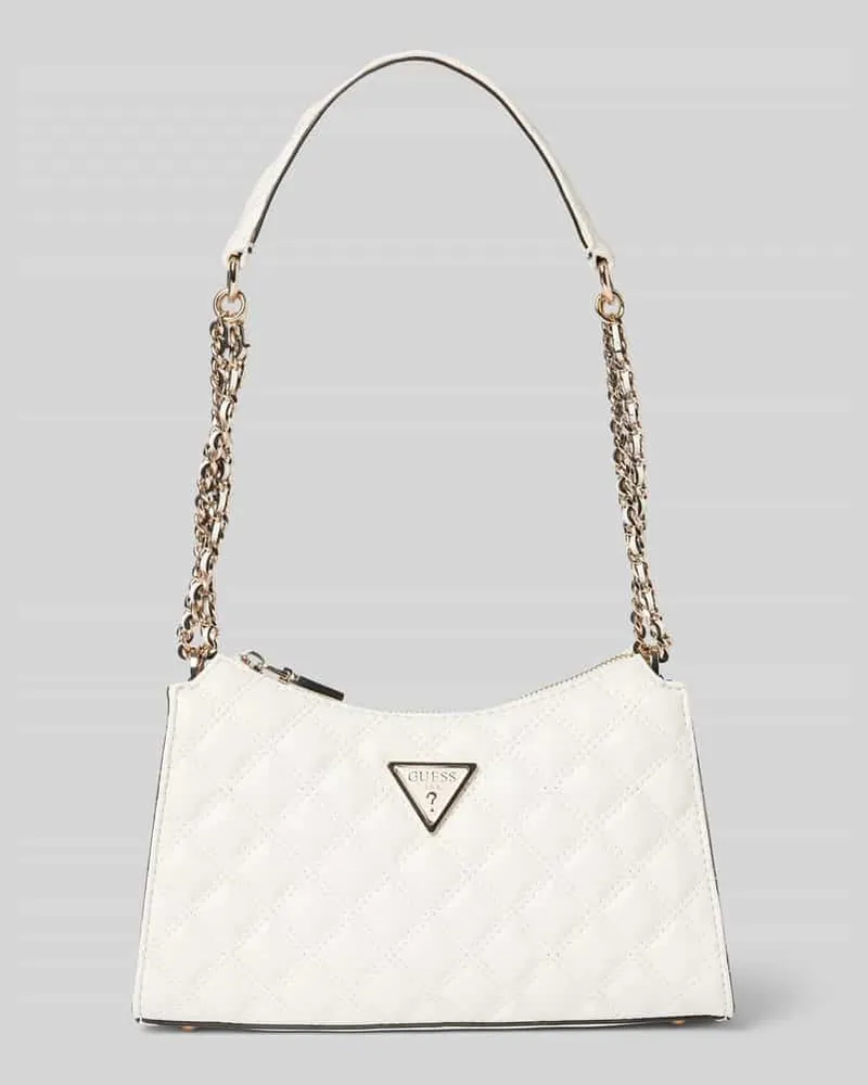 Guess Umhängetasche mit Steppnähten Modell 'GIULLY Offwhite