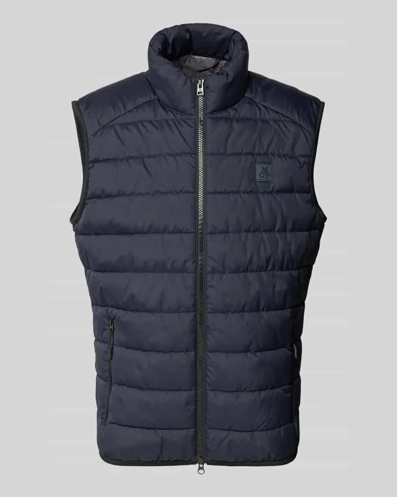 Marc O'Polo Steppweste mit Stehkragen Marine