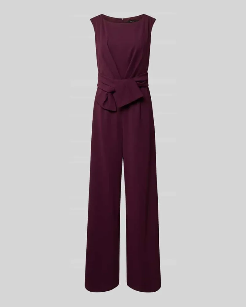 Vera Mont Regular Fit Jumpsuit in Wickel-Optik Aubergine