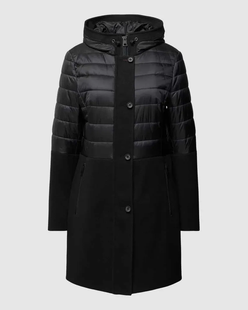 Gil Bret Steppmantel mit Kapuze Black