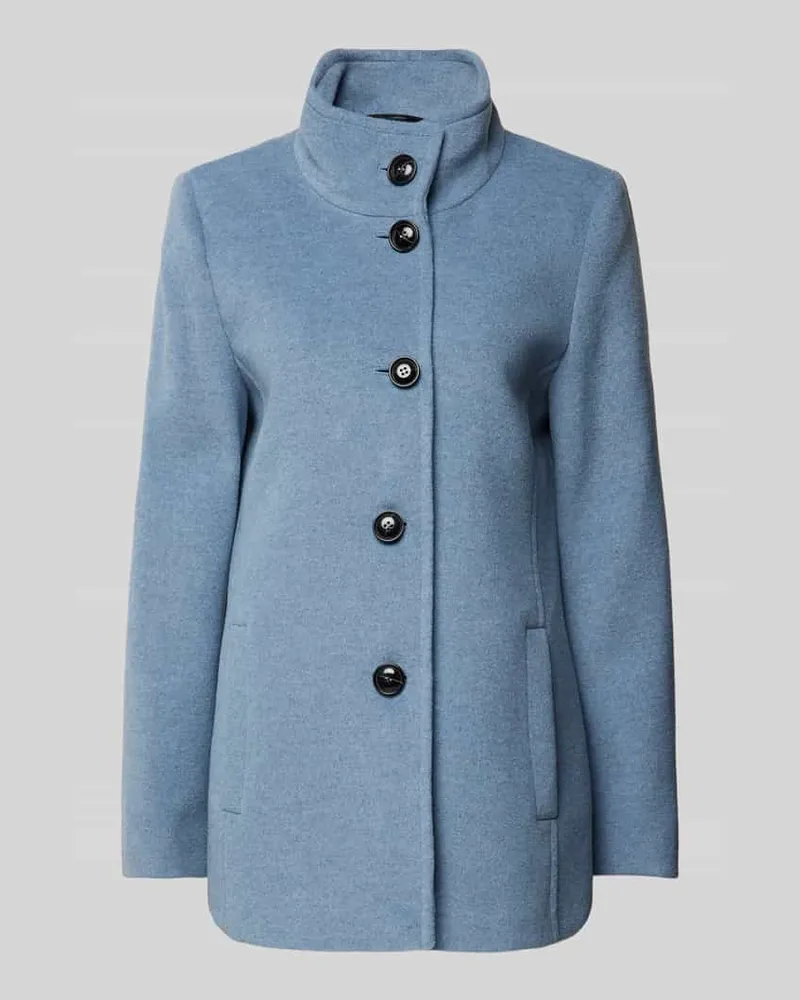 Fuchs Schmitt Wolljacke mit Stehkragen und Knopfverschluss Bleu