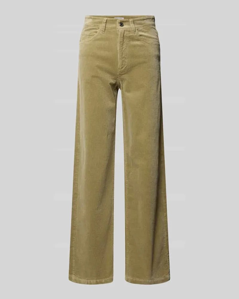 Marc O'Polo Wide Leg Cordhose aus Baumwoll-Mix Schilf