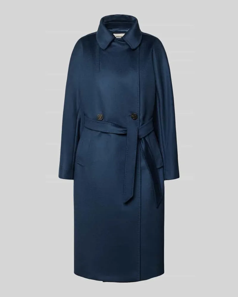Max Mara Regular Fit Mantel aus reiner Schurwolle Modell 'RESINA Marine