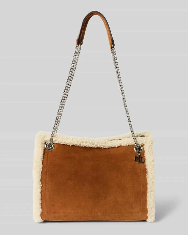 Ralph Lauren Handtasche mit Tragehenkel Cognac
