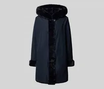 Wendejacke aus Webpelz mit Kapuze und Eingrifftaschen