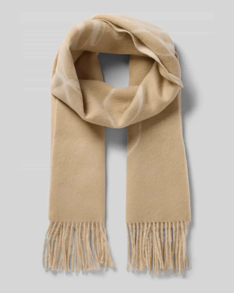 Tommy Hilfiger Schal aus reiner Wolle Beige