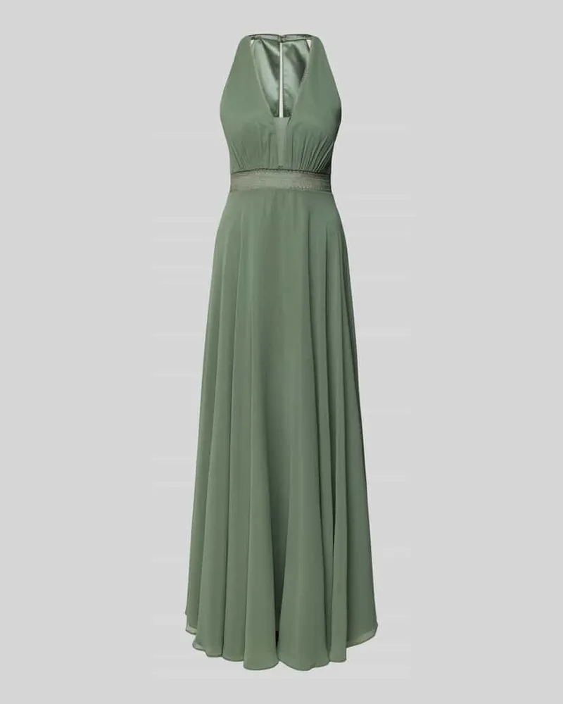 Vera Mont Abendkleid mit tiefem V-Ausschnitt Gruen