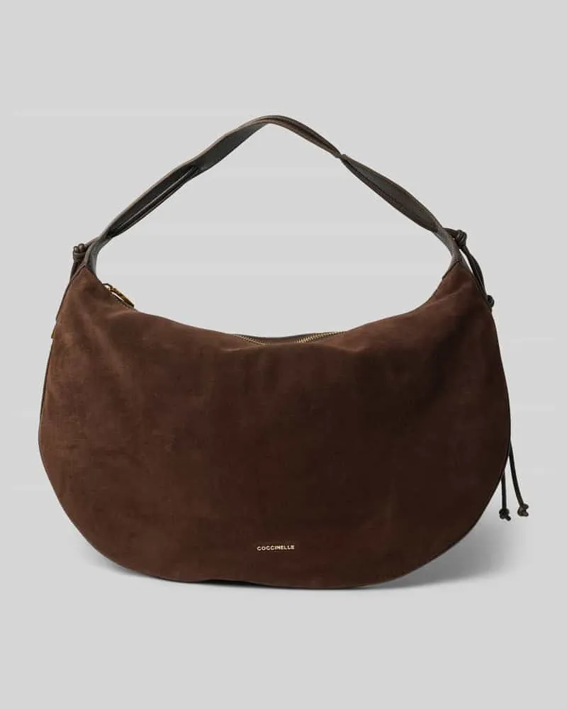 Coccinelle Handtasche aus echtem Leder Modell 'THESS Dunkelbraun