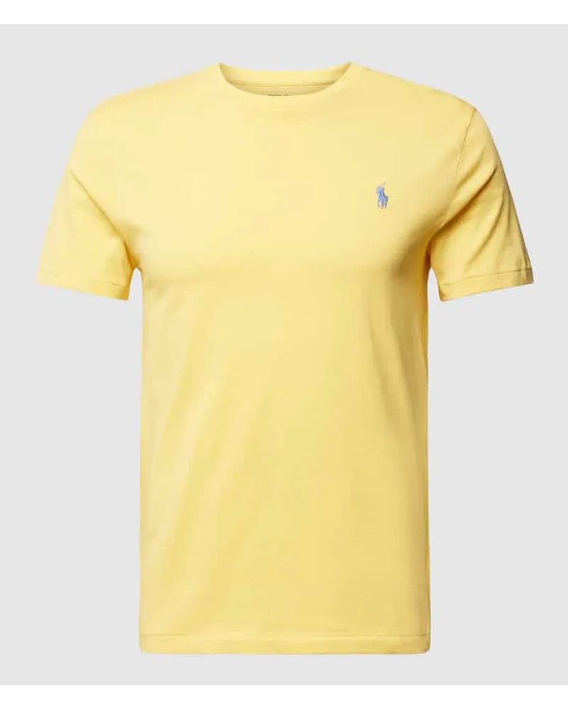 Ralph Lauren T-Shirt mit Label-Stitching Gelb