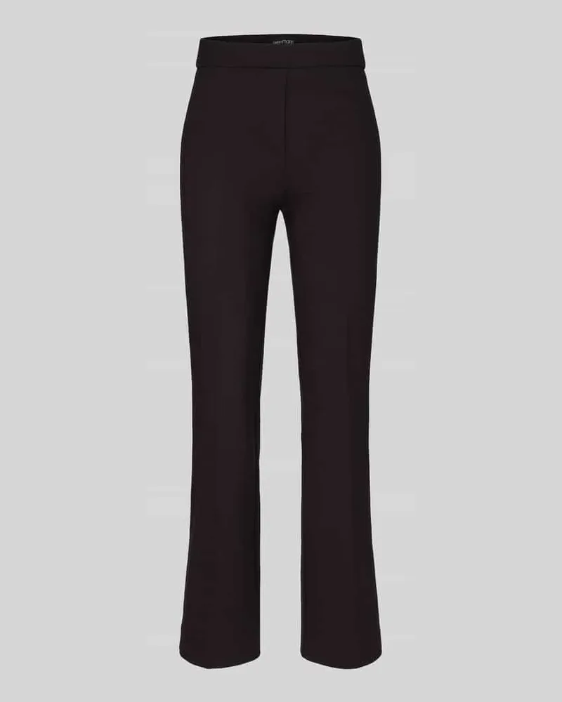SteHmann Regular Fit Gerade Hose aus Viskose-Mix Modell 'Editta Schoko