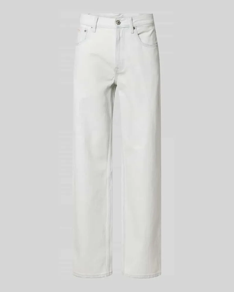 Calvin Klein Regular Fit Jeans im Used-Look Hellblau