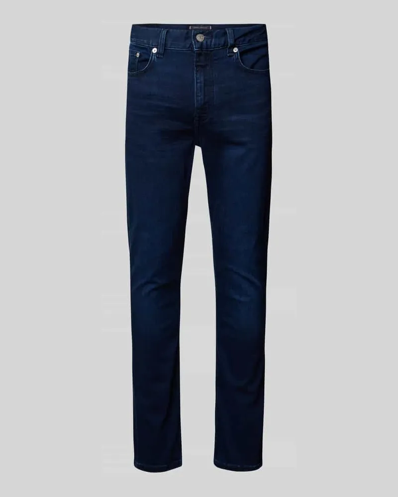 Tommy Hilfiger Slim Fit Jeans aus Baumwoll-Mix Modell 'BLEECKER Dunkelblau