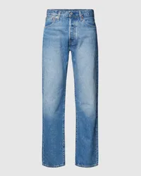 Levi's Regular Fit Jeans im 5-Pocket-Design Modell '501 CHEMICALS Hellblau