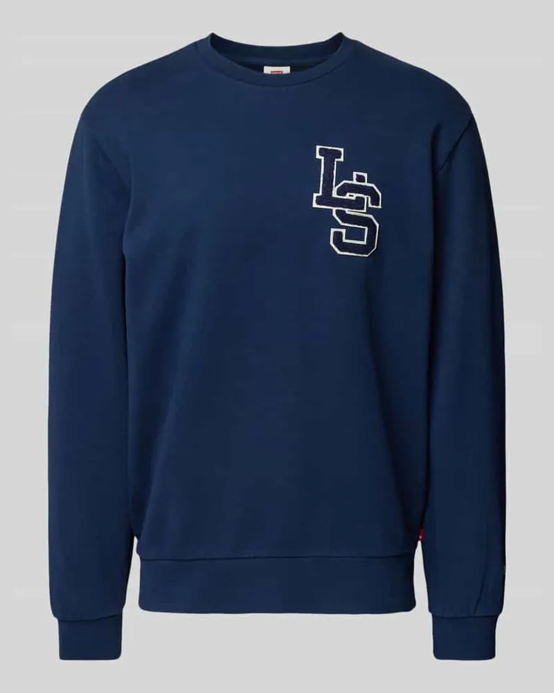 Levi's Sweatshirt mit Label-Patches Marine