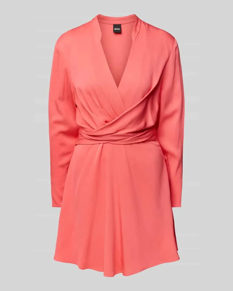 HUGO BOSS Minikleid in Wickel-Optik Modell 'Dimkai Pink