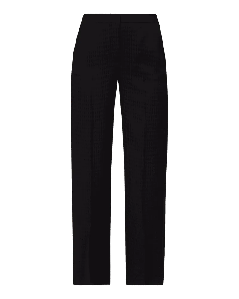 Karl Lagerfeld Marlenehose mit Webmuster Black
