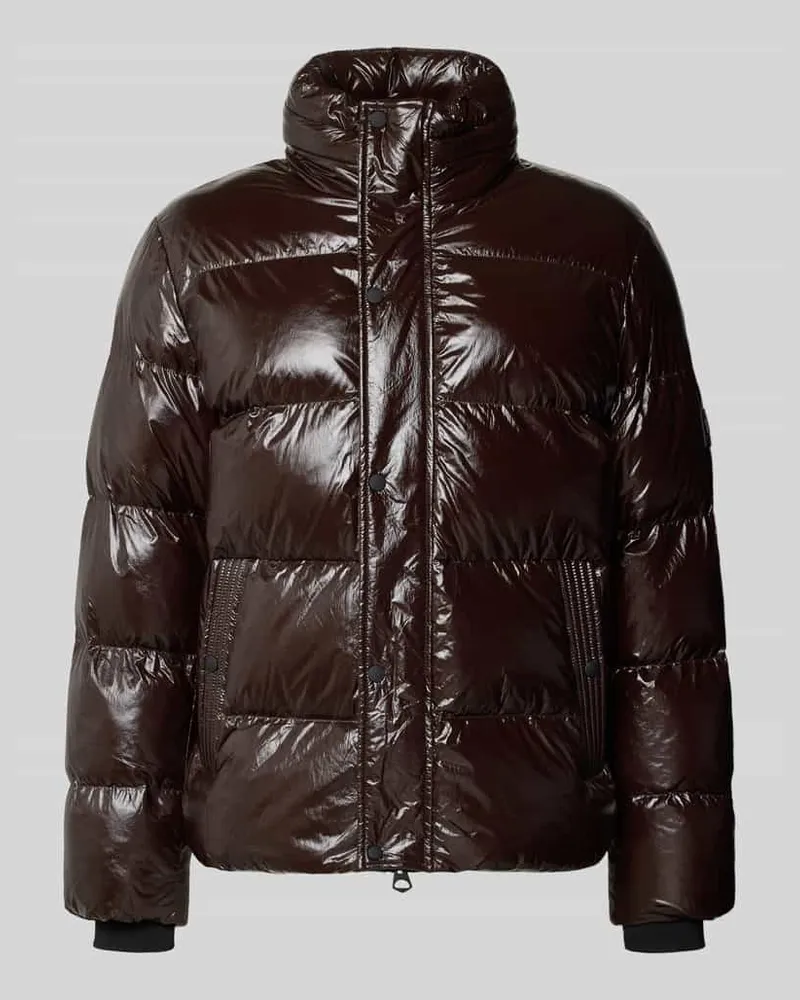 Antony Morato Relaxed Fit Steppjacke mit Eingrifftaschen Mittelbraun